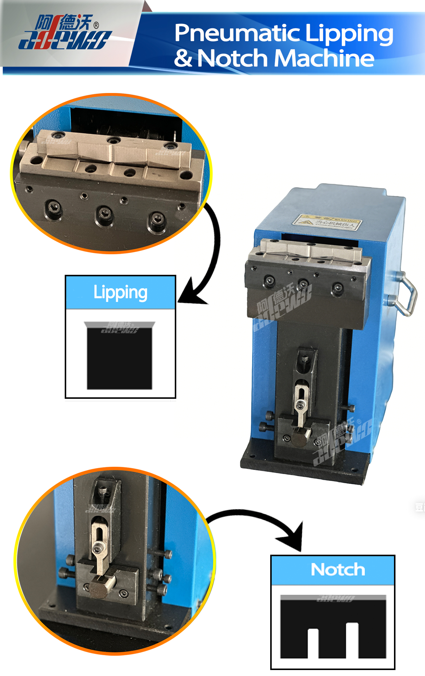 Pnevmatik Dodaq və Çentik Maşını