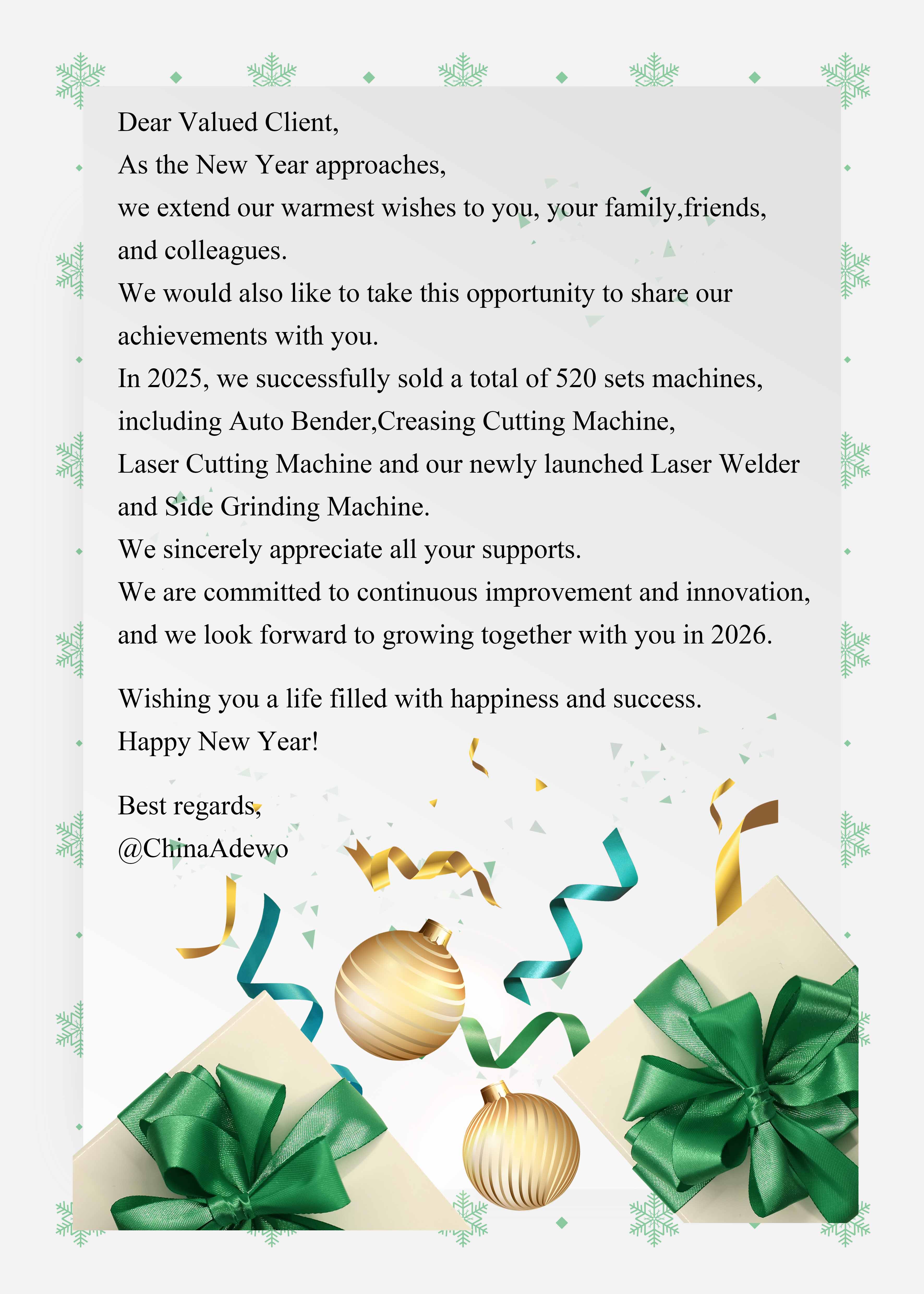 Sizə daha məhsuldar bir il arzulayıram