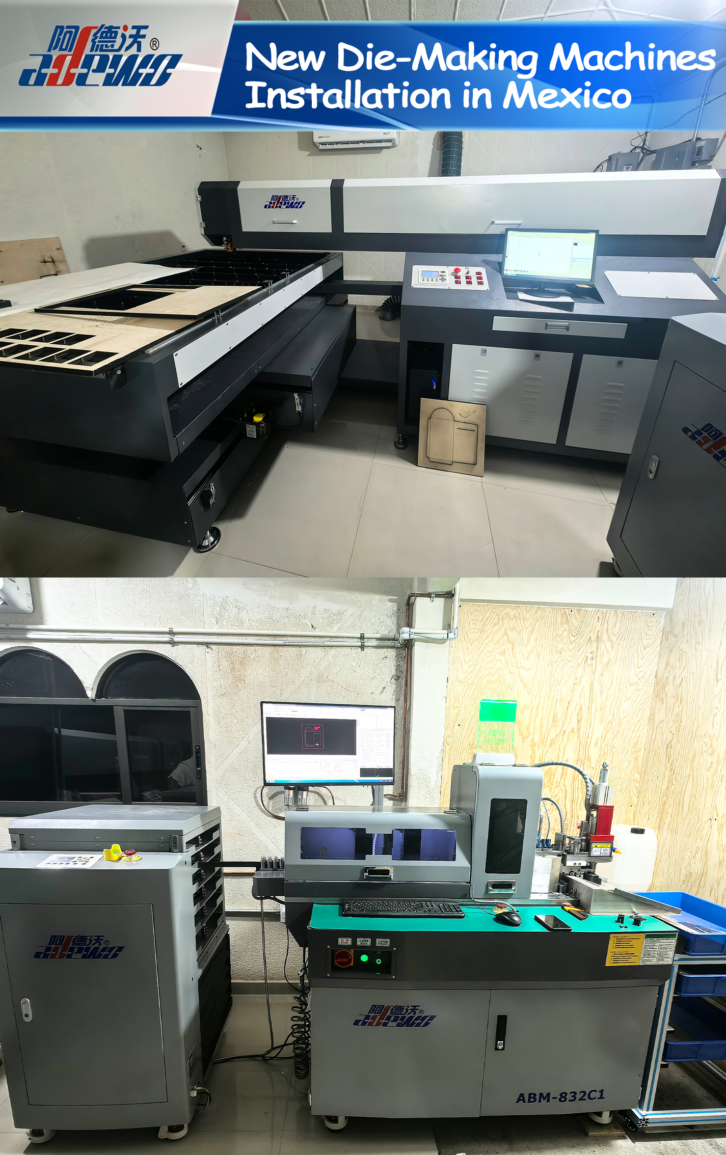 Meksikada Yeni Kalıp Hazırlama Maşınlarının quraşdırılması